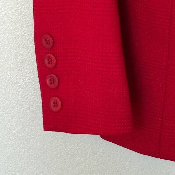 Talbots Wool Blend Red Blazer Size 10 P - Picture 4 of 9